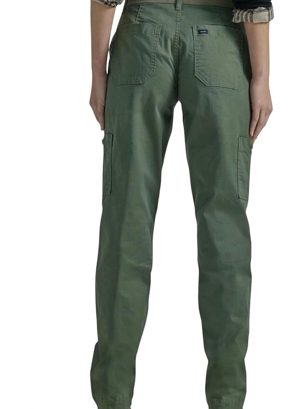 Lee Olive Green Women's Utility Pants / Cargo Pants (10 Short) - Picture 10 of 10